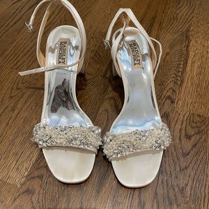 Bridal heeled sandals